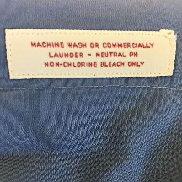 Brooks Brothers Shirt Men's L/XL Blue Button Up White Collar French Cuff Shirt - Picture 9 of 10